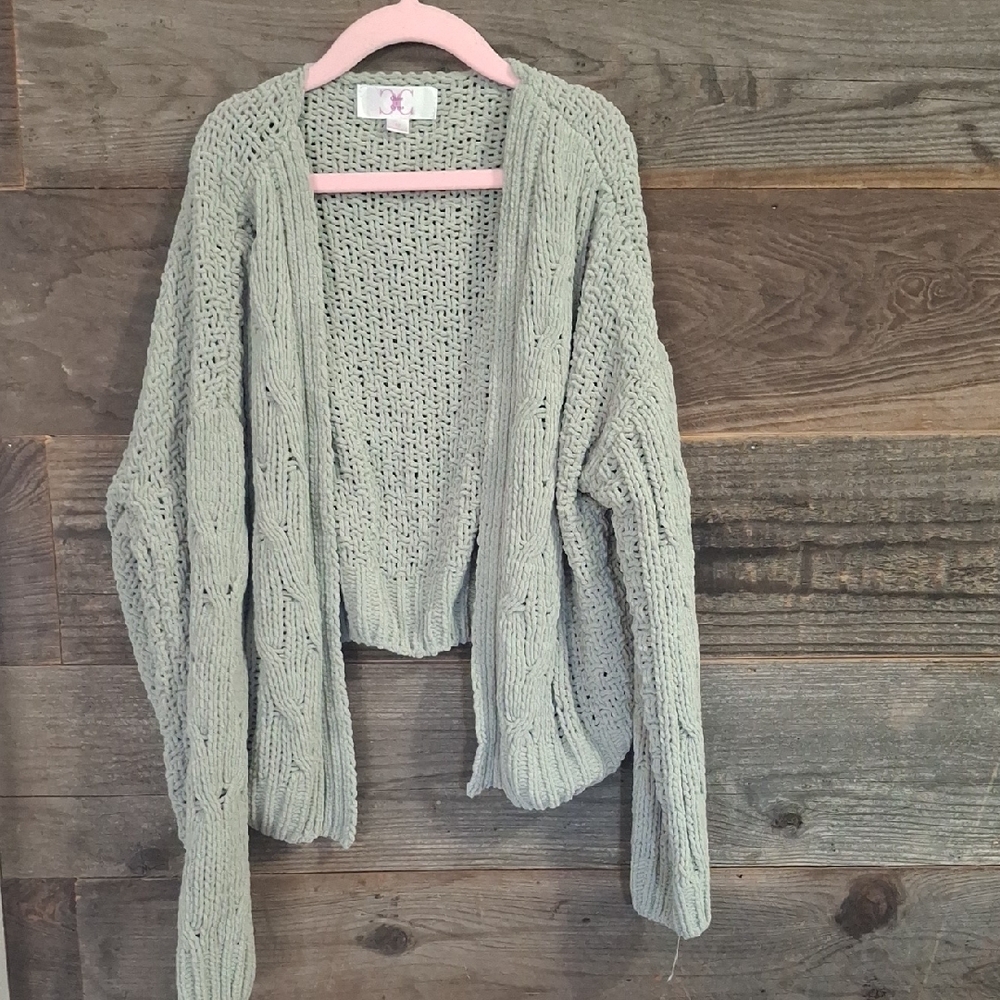 Cozy Knit Open-Front Sweater D